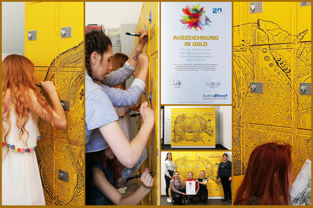 Dürer auf den Schließfächern